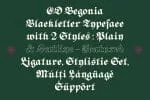 ED Begonia Font
