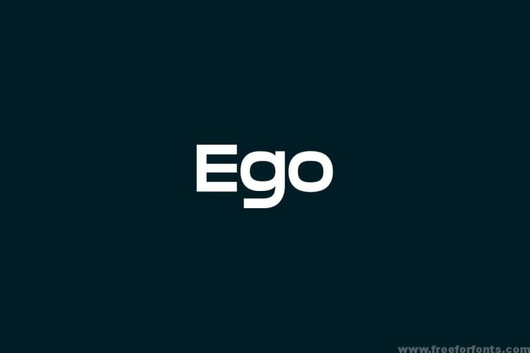 EGO – Unique Display / Headline Typeface Font  Free Download