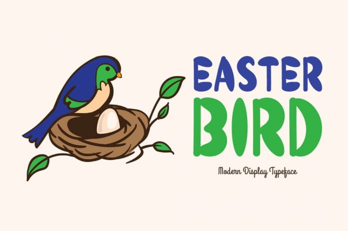 Easter Bird Font