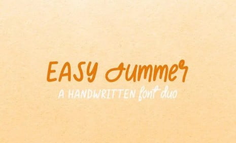 Easy Summer - Handwritten Font Duo