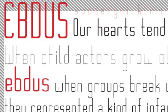 Ebdus Family Font