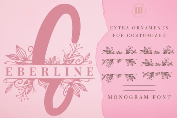 Eberline Monogram Font