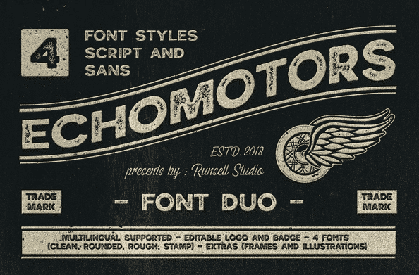 Echomotors Font