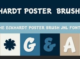 Eckhardt Poster Brush Font