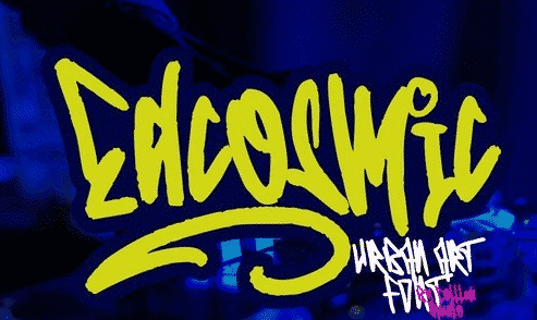 Edcosmic - An Urban Art Graffiti Font