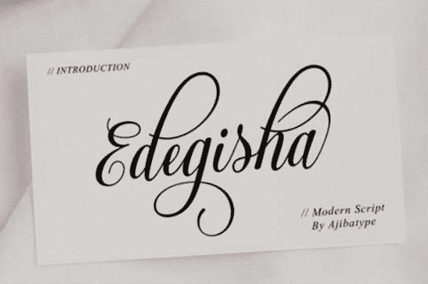 Edegisha Script Font