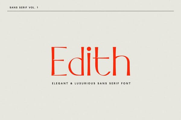 Edith Sans Serif Font