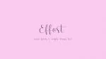 Effort Font