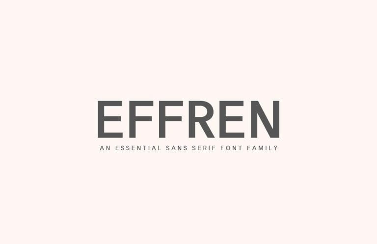 Effren An Essential Sans Serif Font Freee Download