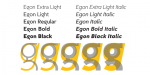 Egon Font Family