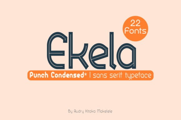 Ekela Punch Condensed Font