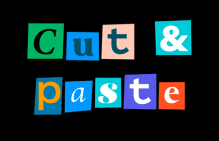 Cut & Paste Font