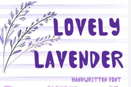 Lovely Lavender Font