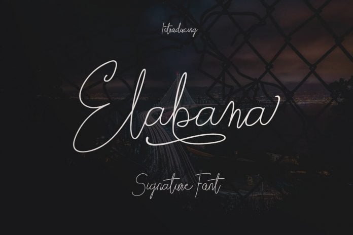 Elabama - Signature Font