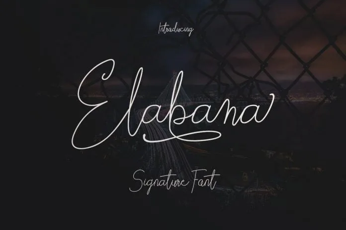 Elabama - Signature Font