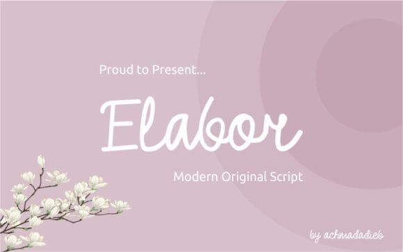 Elabor Font