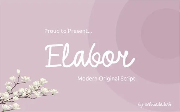 Elabor Font