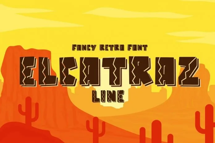 Elcatraz Line Font