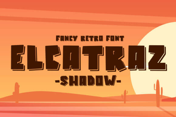 Elcatraz Shadow Font