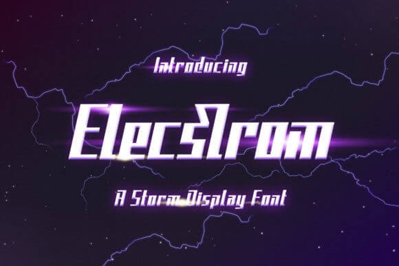Elecstrom Font