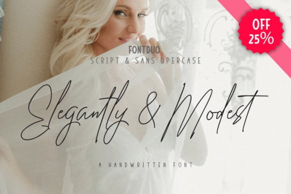 Elegantly & Modest Duo Font