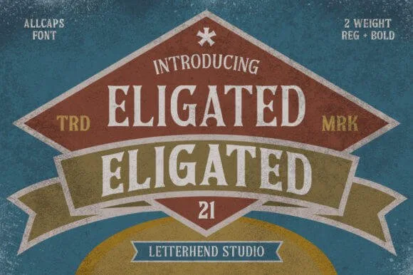 Eligated Font