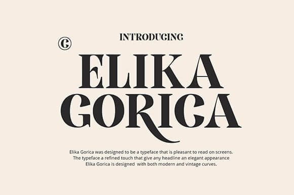 Elika Gorica Font