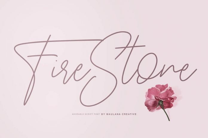 Fire Stone Signature Font