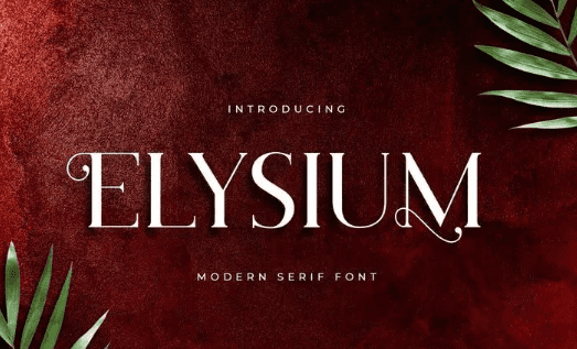 Elysium Luxury Serif Font