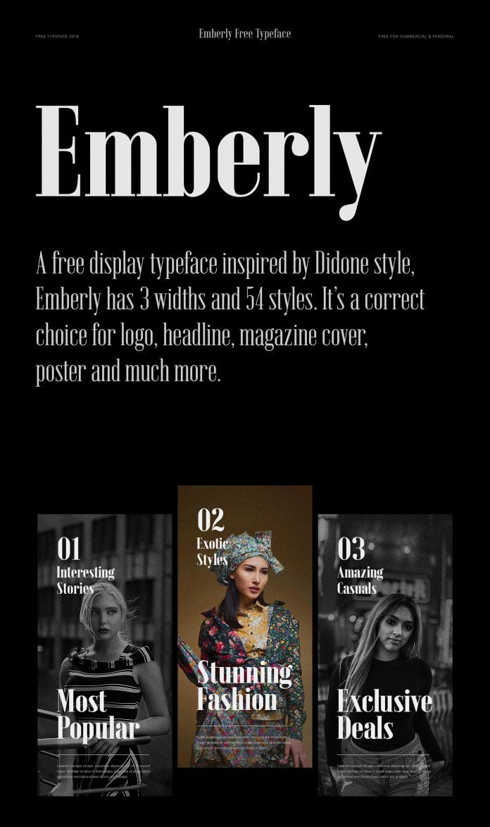 Emberly Free Typeface