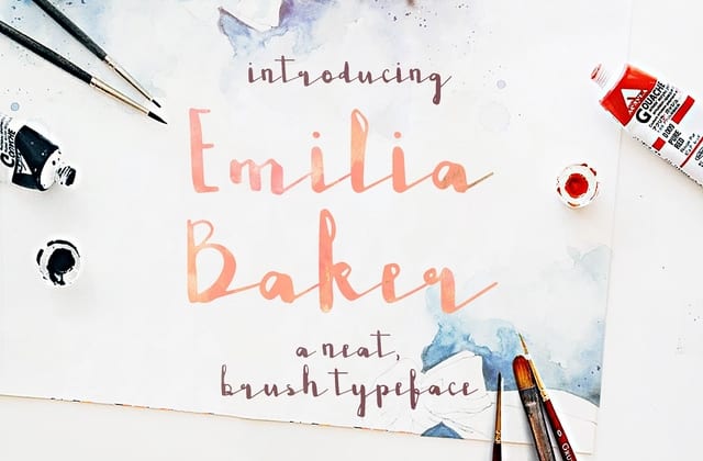 Emilia Baker Script Font