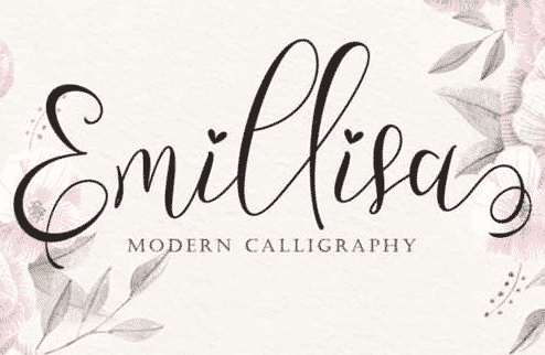 Emillisa - Romantic & Dreamy Calligraphy Font