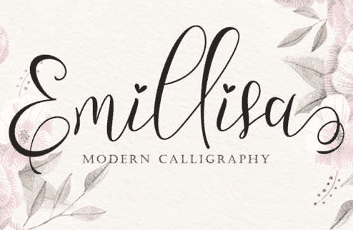 Emillisa - Romantic & Dreamy Calligraphy Font Emillisa - Romantic & Dreamy Calligraphy Font