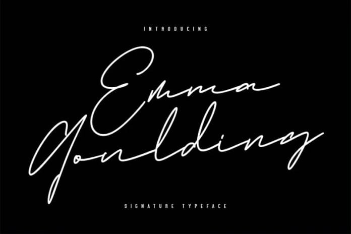 Emma Goulding Signature Collection Script Font
