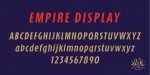 Empire Display Font