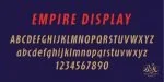 Empire Display Font