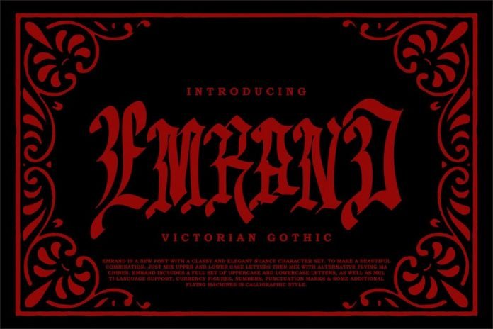 Emrand - Victorian Ghotic font