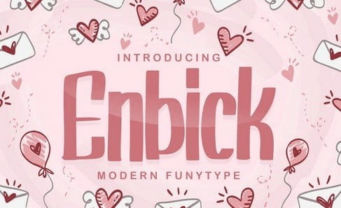Enbick Modern Funtype Font
