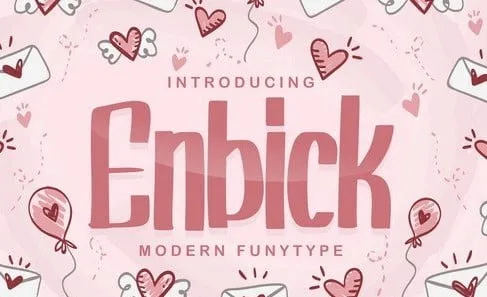 Enbick Modern Funtype Font