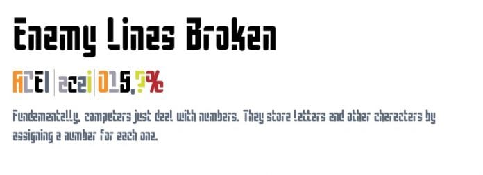 EnemyLines Font Family