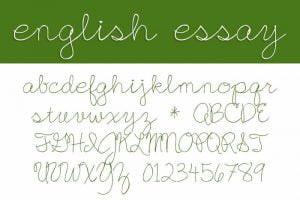 English Essay Font 
