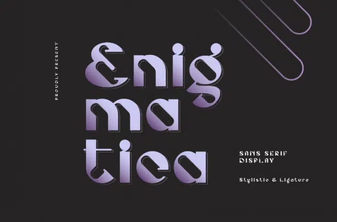 Enigmatica – Sans Serif Display Font