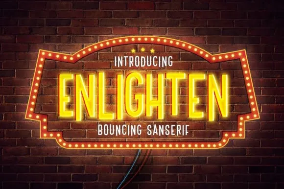 ENLIGHTEN Display Font