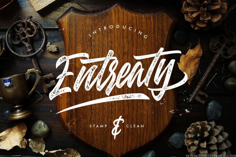 Entreaty Handlettering Script Font Free Download