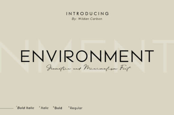 Environment Font