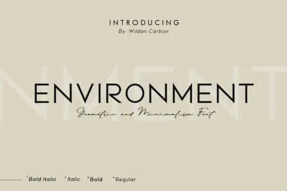 Environment Font