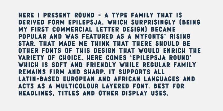 Epilepsja Round Font