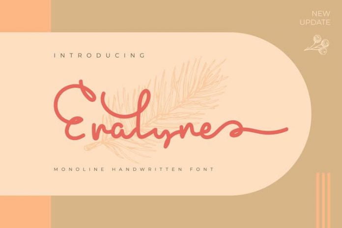 Eralyne Monoline Handwritten Font
