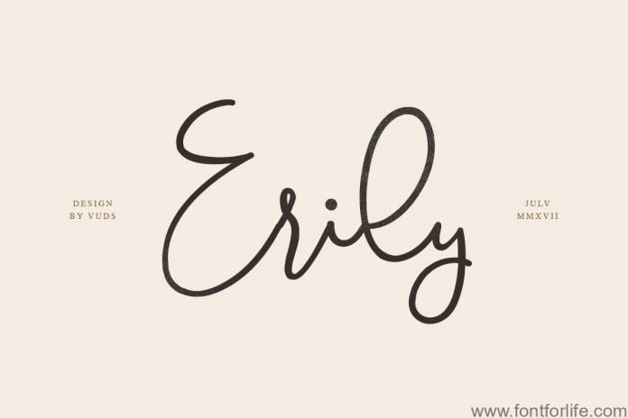 Erily Script Font