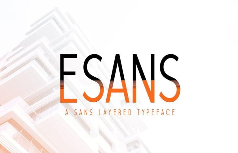 Esans Layered Font Free Download